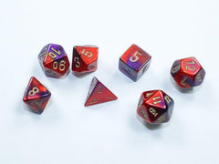 CHESSEX - Dados Minipoliédricos Gemini Purple Red/Gold - Gamesmart - Chessex