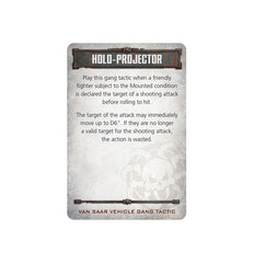 Necromunda - Van Saar Vehicle Gang Tactics Cards (Inglés) - Gamesmart - Games Workshop