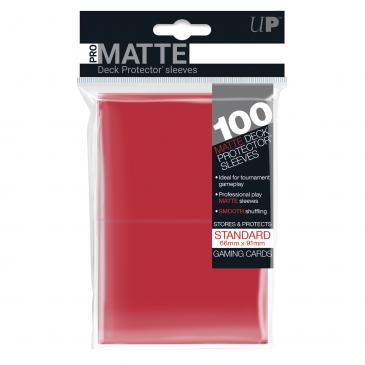 ULTRA PRO - Micas Pro - Matte STND Deck Protector c/100 Rojo - Gamesmart - Ultra Pro